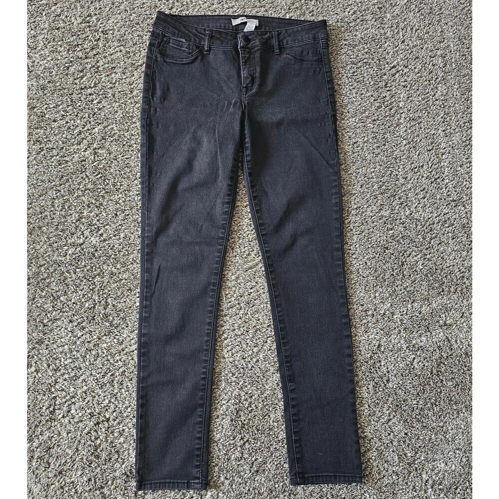 Refuge Women's Jeans Pants 10 Stretch Denim Casual Ladies Size 28x27 Black